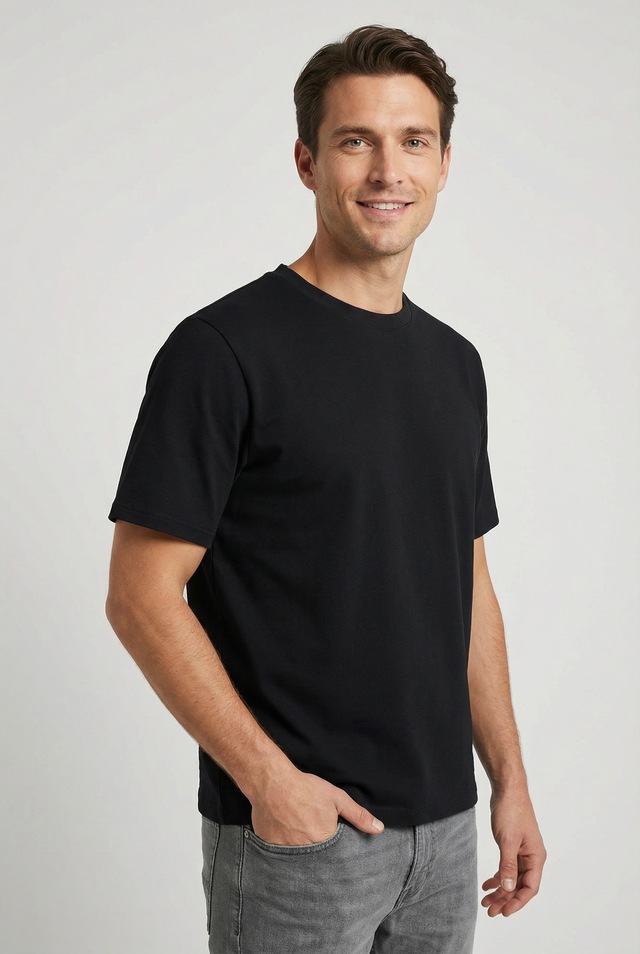 SELECTED Rundhalsshirt »SLHATLAS SS O-NECK TEE« Baumwollmischung, regular fit