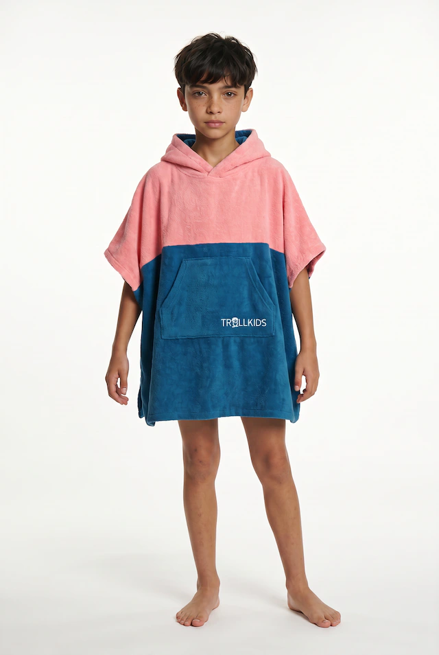 TROLLKIDS Badeponcho »Kids Kvalvika Surf Poncho« aus Polyester, bequeme Passform, für Kinder und Jugendliche