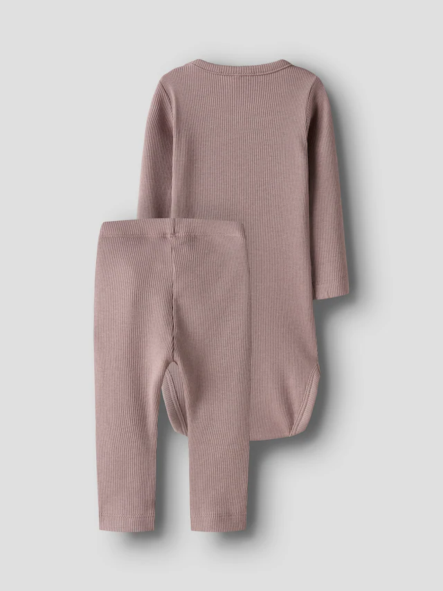 Name It Langarmbody »NBNKAB LS BODY LEGGING SET NOOS« Set, 2 Stk. mit dazu passender Leggings