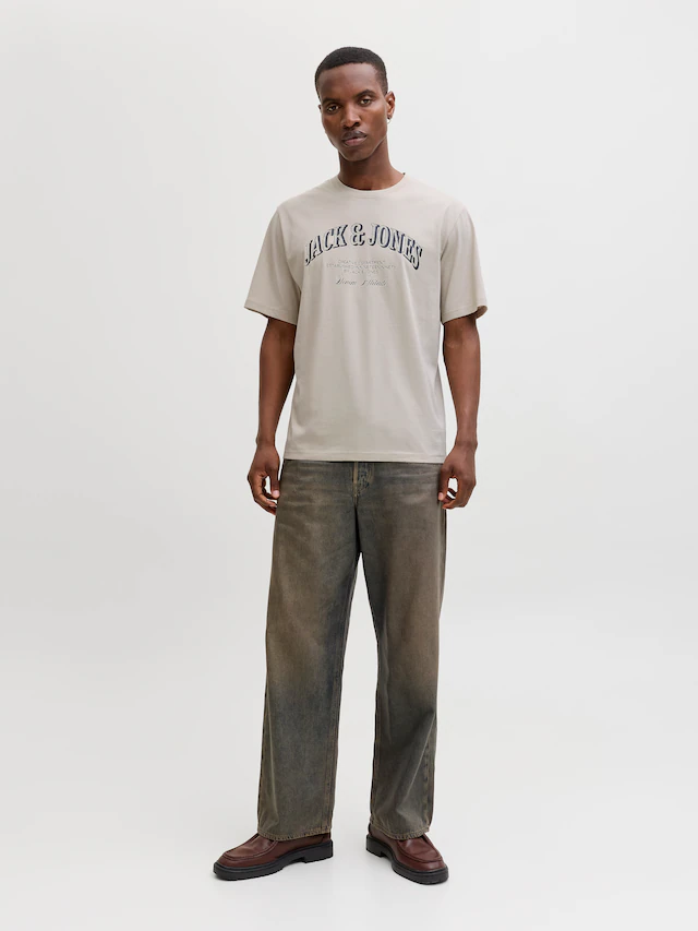 Jack & Jones T-Shirt »JJEDENVER GRAPHIC TEE SS O-NECK 3PK MP« Packung, 3 tlg.