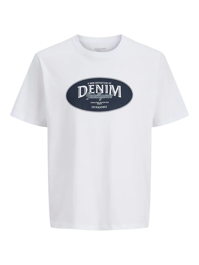 Jack & Jones T-Shirt »JJEDOVER DENIM TEE SS O-NECK 3PK MP« Packung, 3 tlg.