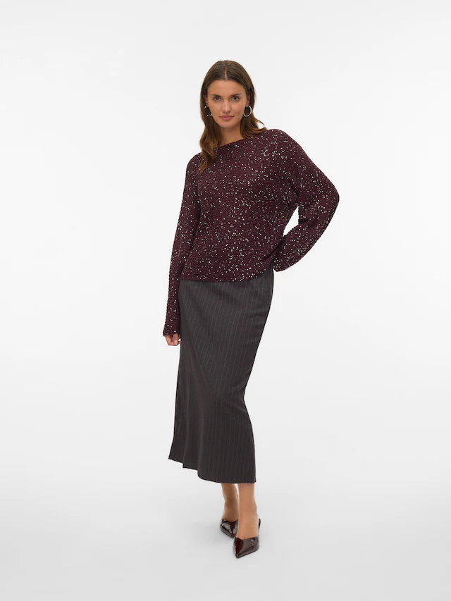 Vero Moda Strickpullover »VMLEILANI STITCH LS BOATNECK PULLOVER«