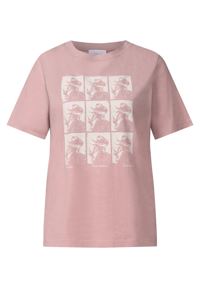 STREET ONE STUDIO Print-Shirt aus reiner Baumwolle