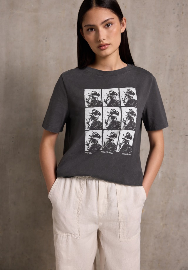STREET ONE STUDIO Print-Shirt aus reiner Baumwolle