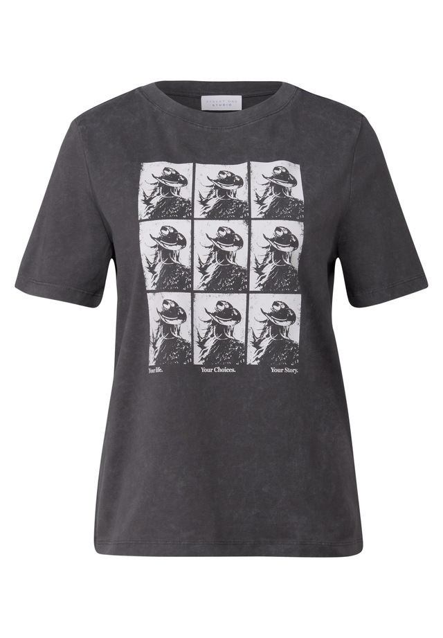 STREET ONE STUDIO Print-Shirt aus reiner Baumwolle