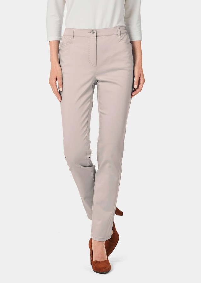 GOLDNER Stoffhose »Kurzgröße Baumwollhose mit Dehnbund« Ohne