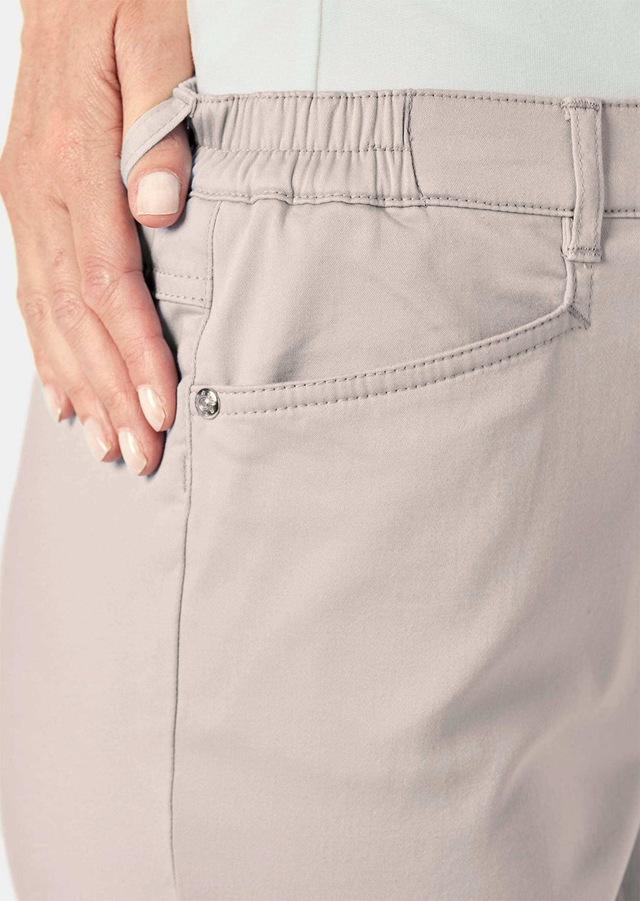 GOLDNER Stoffhose »Kurzgröße Baumwollhose mit Dehnbund« Ohne