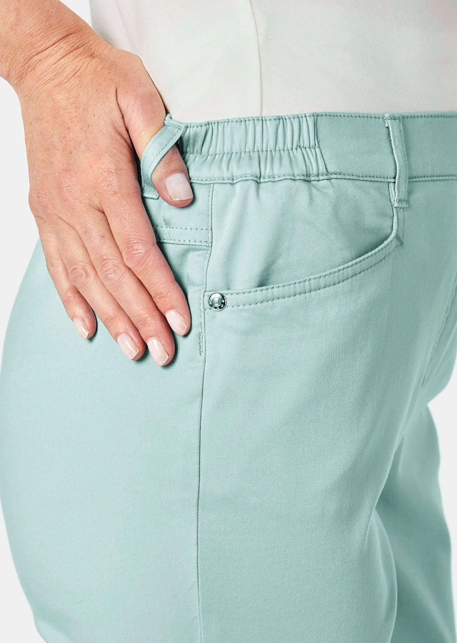 GOLDNER Stoffhose »Kurzgröße Baumwollhose mit Dehnbund« Ohne