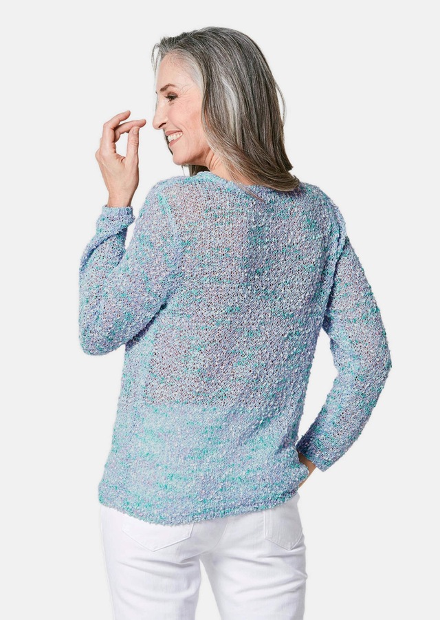 GOLDNER Strickpullover »Effektvoller locker gestrickter Bändchengarnpullover« Ohne