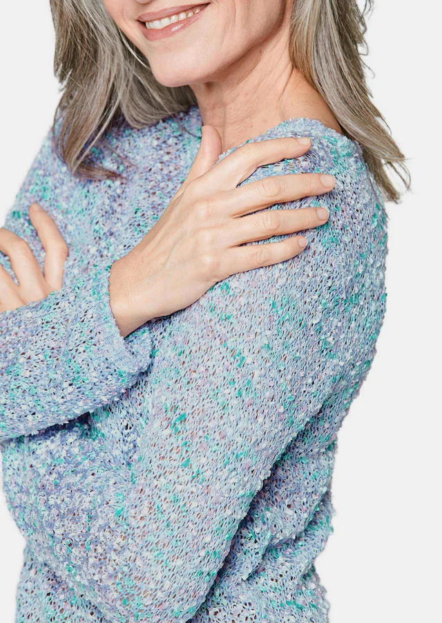 GOLDNER Strickpullover »Effektvoller locker gestrickter Bändchengarnpullover« Ohne