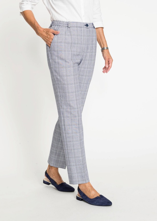 GOLDNER 2-in-1-Hose »Kurzgröße Karohose Anna« Ohne