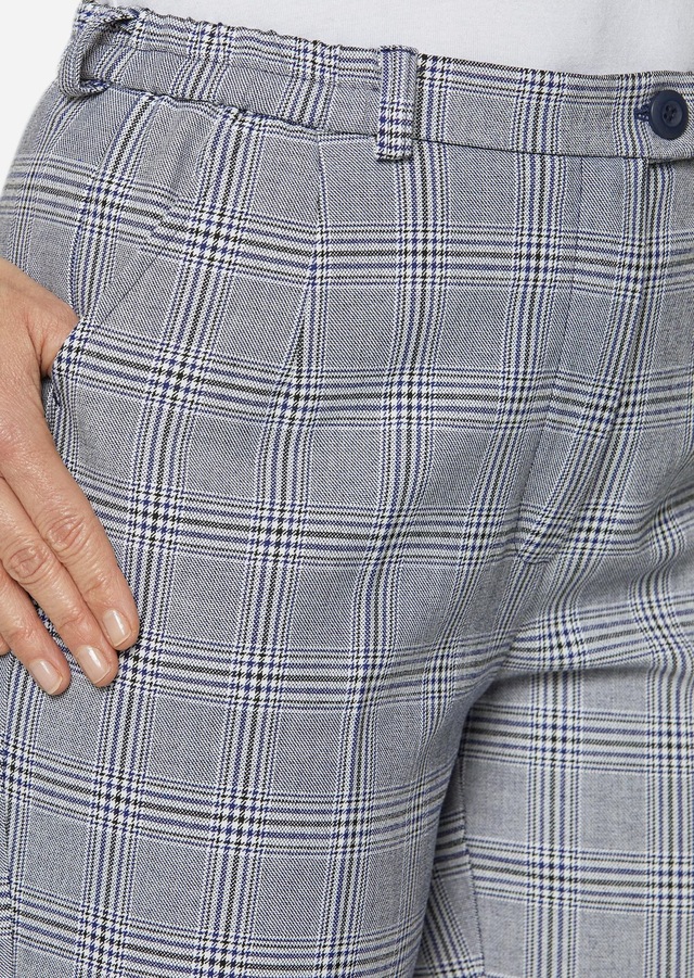GOLDNER 2-in-1-Hose »Kurzgröße Karohose Anna« Ohne
