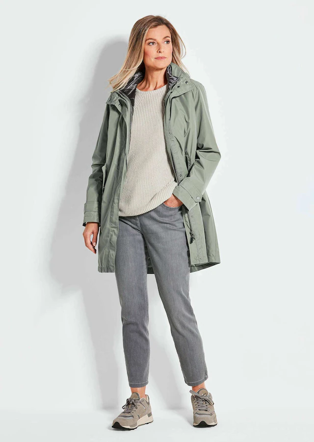 GOLDNER Funktionsjacke »Kurzgröße Kapuzenjacke mit 3-in-1-Funktion« Jacke mit herausnehmbarer Steppjacke