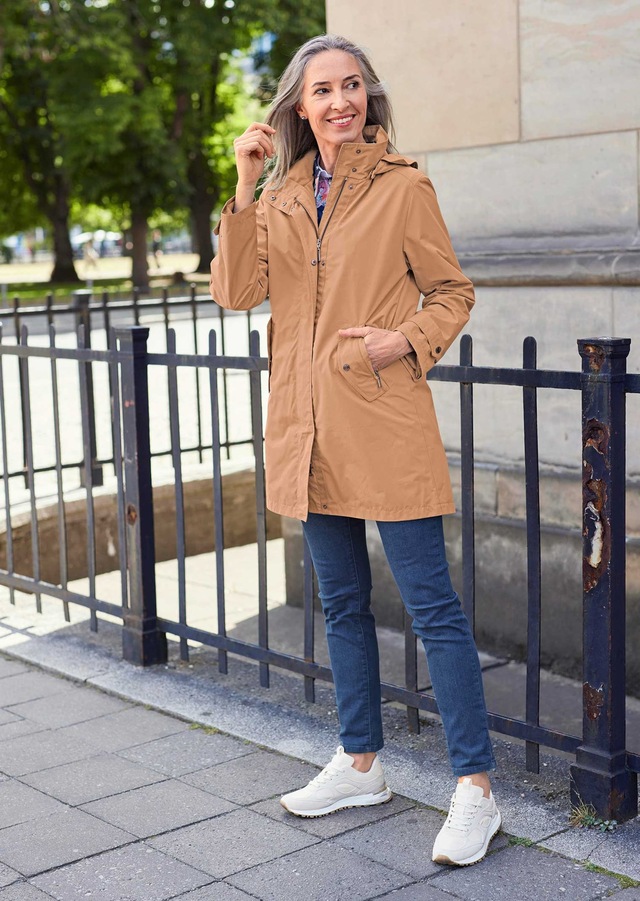 GOLDNER Funktionsjacke »Kurzgröße Kapuzenjacke mit 3-in-1-Funktion« Jacke mit herausnehmbarer Steppjacke