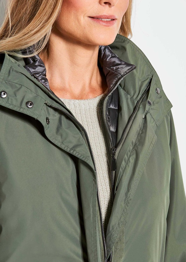 GOLDNER Funktionsjacke »Kurzgröße Kapuzenjacke mit 3-in-1-Funktion« Jacke mit herausnehmbarer Steppjacke