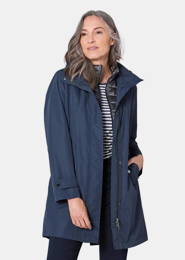 GOLDNER Funktionsjacke »Kurzgröße Kapuzenjacke mit 3-in-1-Funktion« Jacke mit herausnehmbarer Steppjacke