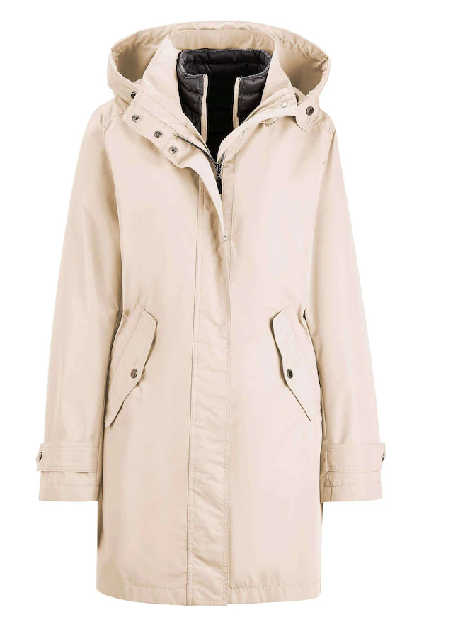 GOLDNER Funktionsjacke »Kurzgröße Kapuzenjacke mit 3-in-1-Funktion« Jacke mit herausnehmbarer Steppjacke