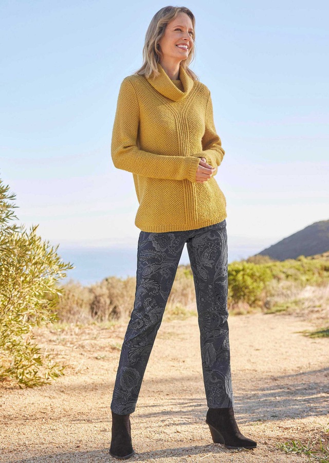 GOLDNER Strickpullover »Kurzgröße Strickpullover mit interessanter Struktur und Glitzergarn« Ohne