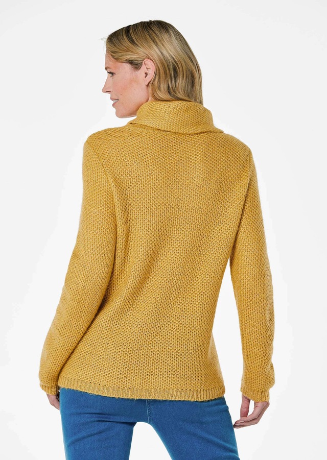 GOLDNER Strickpullover »Kurzgröße Strickpullover mit interessanter Struktur und Glitzergarn« Ohne