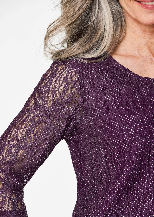 GOLDNER Kurzarmbluse »Kurzgröße Elegantes Blusenshirt mit Glanzeffekt« Blickdicht durch eingearbeitetes Top