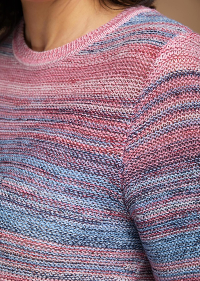 GOLDNER Strickpullover »Kurzgröße Baumwollpullover mit Farbverlauf« Jedes Teil ein Unikat