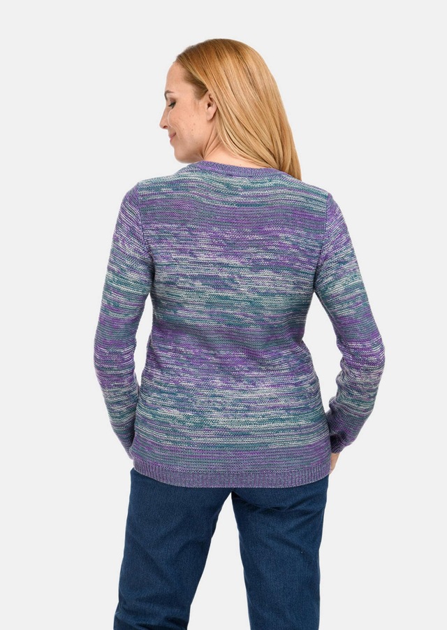 GOLDNER Strickpullover »Kurzgröße Baumwollpullover mit Farbverlauf« Jedes Teil ein Unikat