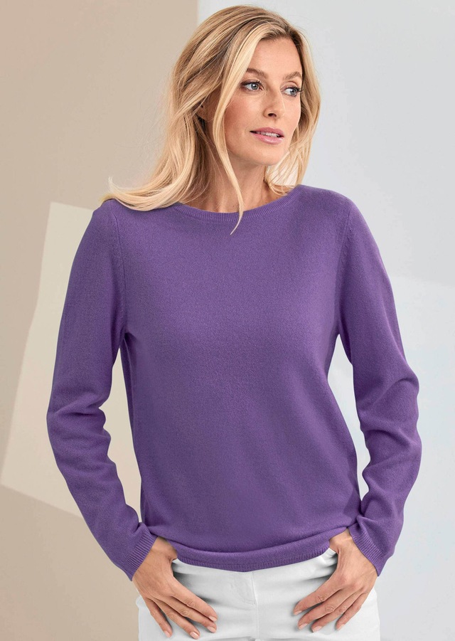 GOLDNER Strickpullover »Kurzgröße Feinstrickshirt mit U-Boot-Ausschnitt« keine/nicht relevant