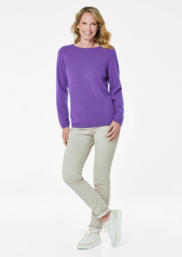 GOLDNER Strickpullover »Kurzgröße Feinstrickshirt mit U-Boot-Ausschnitt« keine/nicht relevant