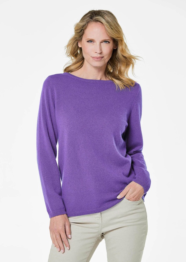 GOLDNER Strickpullover »Kurzgröße Feinstrickshirt mit U-Boot-Ausschnitt« keine/nicht relevant