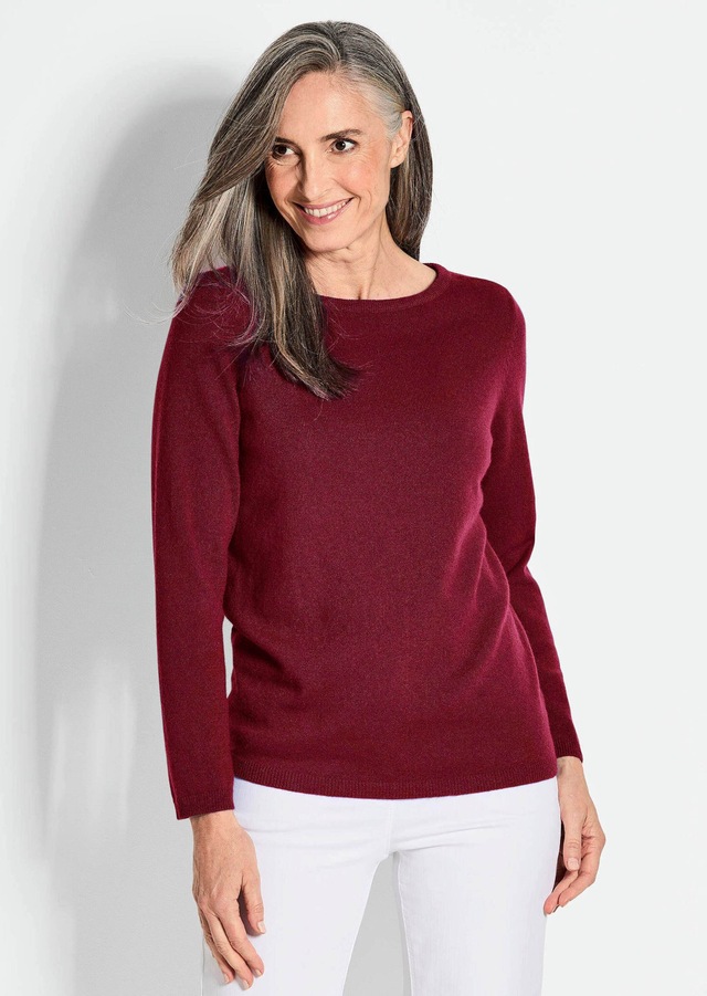 GOLDNER Strickpullover »Kurzgröße Feinstrickshirt mit U-Boot-Ausschnitt« keine/nicht relevant