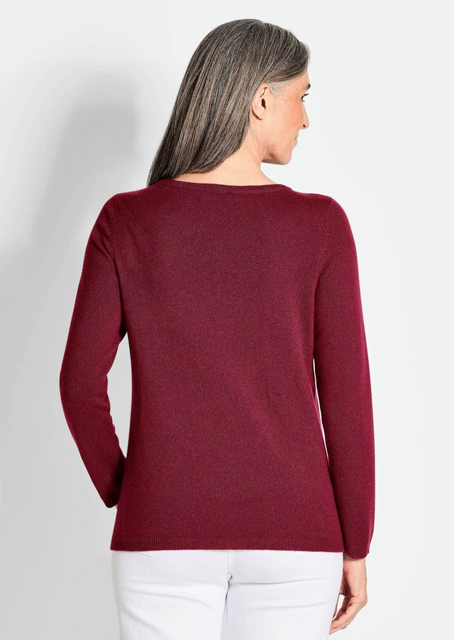 GOLDNER Strickpullover »Kurzgröße Feinstrickshirt mit U-Boot-Ausschnitt« keine/nicht relevant