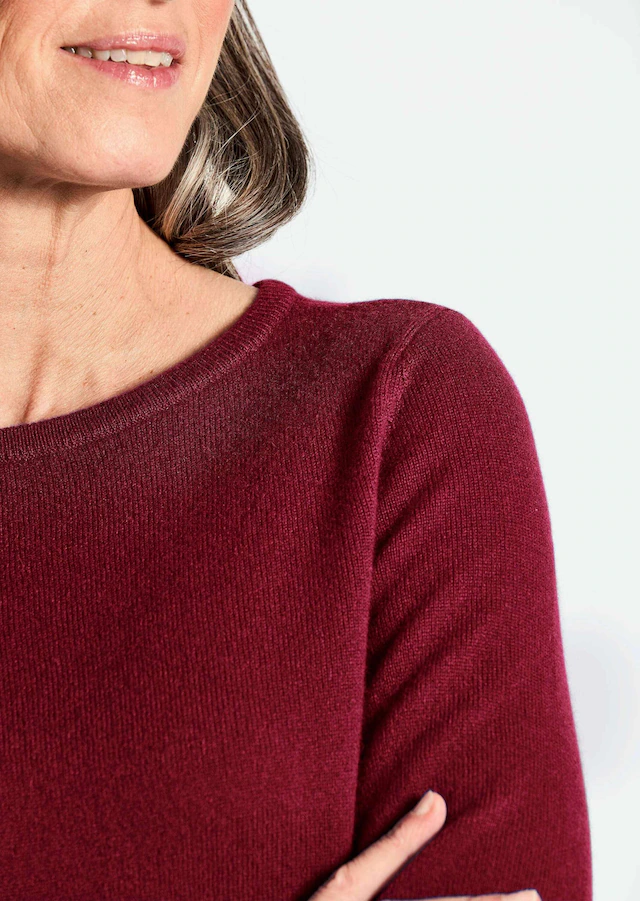 GOLDNER Strickpullover »Kurzgröße Feinstrickshirt mit U-Boot-Ausschnitt« keine/nicht relevant