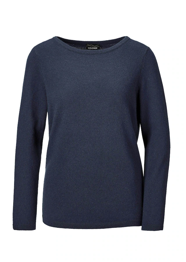 GOLDNER Strickpullover »Kurzgröße Feinstrickshirt mit U-Boot-Ausschnitt« keine/nicht relevant