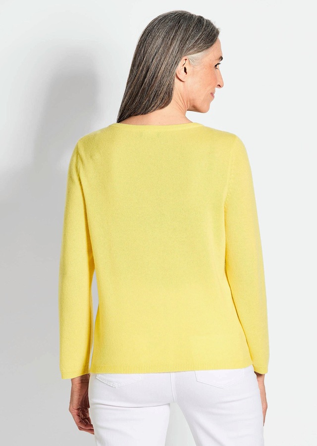 GOLDNER Strickpullover »Kurzgröße Feinstrickshirt mit U-Boot-Ausschnitt« keine/nicht relevant