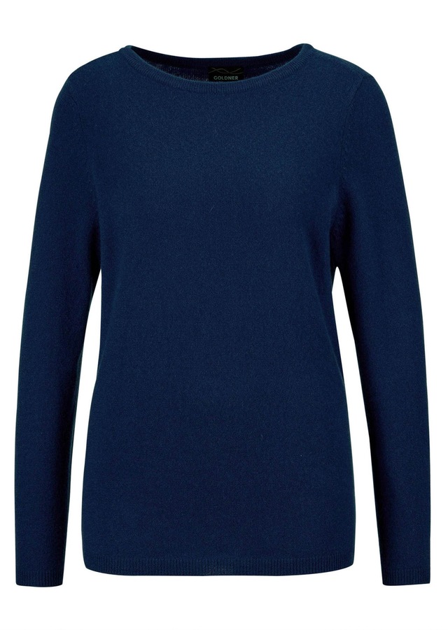 GOLDNER Strickpullover »Kurzgröße Feinstrickshirt mit U-Boot-Ausschnitt« keine/nicht relevant