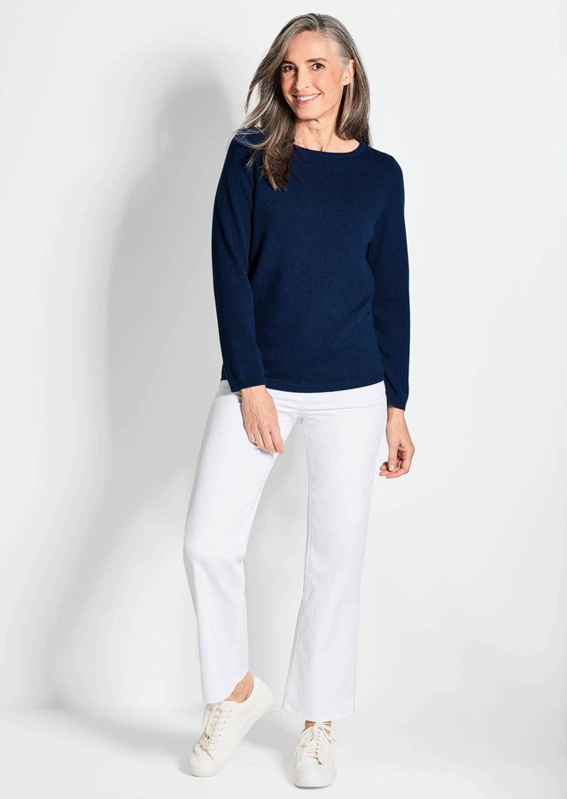 GOLDNER Strickpullover »Kurzgröße Feinstrickshirt mit U-Boot-Ausschnitt« keine/nicht relevant