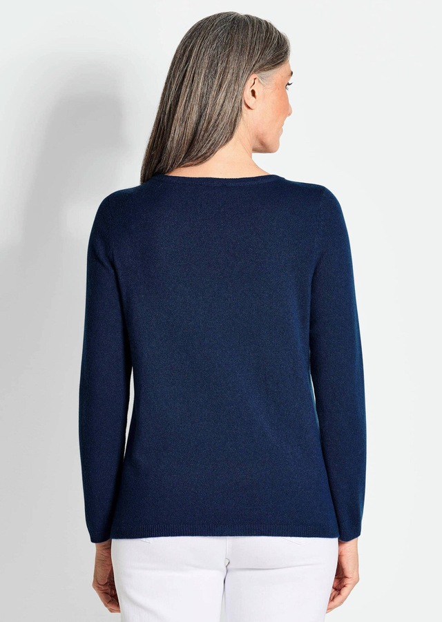 GOLDNER Strickpullover »Kurzgröße Feinstrickshirt mit U-Boot-Ausschnitt« keine/nicht relevant