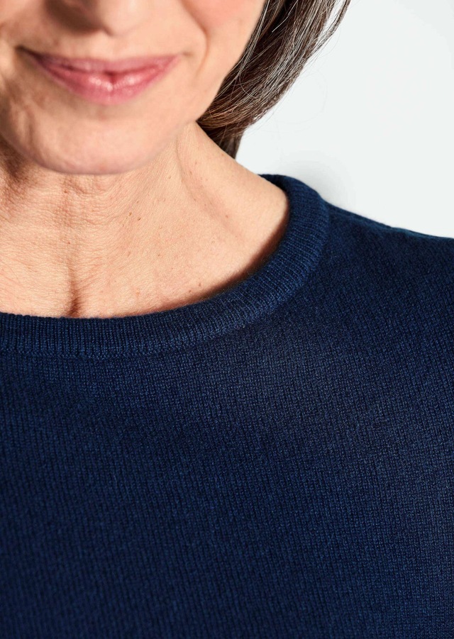 GOLDNER Strickpullover »Kurzgröße Feinstrickshirt mit U-Boot-Ausschnitt« keine/nicht relevant