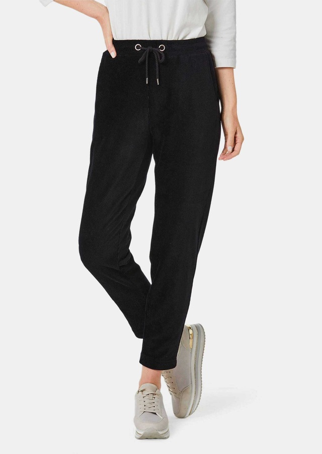 GOLDNER 2-in-1-Hose »Kurzgröße Lässige Casualhose SARA mit Tunnelzug« Gummibund mit Kordelband