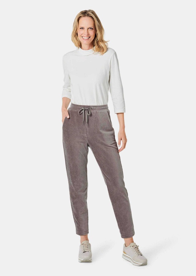GOLDNER 2-in-1-Hose »Kurzgröße Lässige Casualhose SARA mit Tunnelzug« Gummibund mit Kordelband