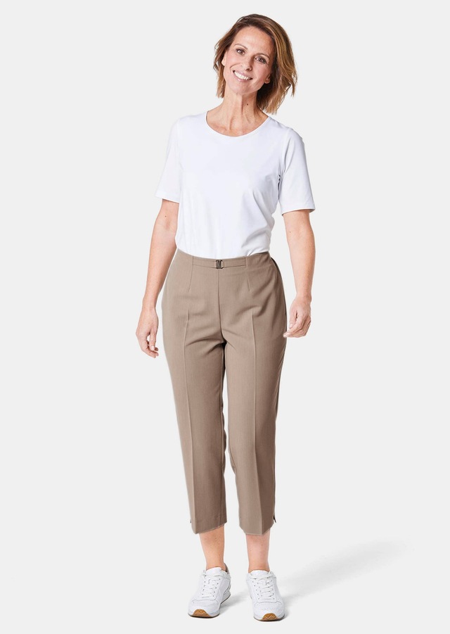GOLDNER 7/8-Hose »3/4-Professlan-Schlupfhose Martha« mit Ziergürtel und-schließe