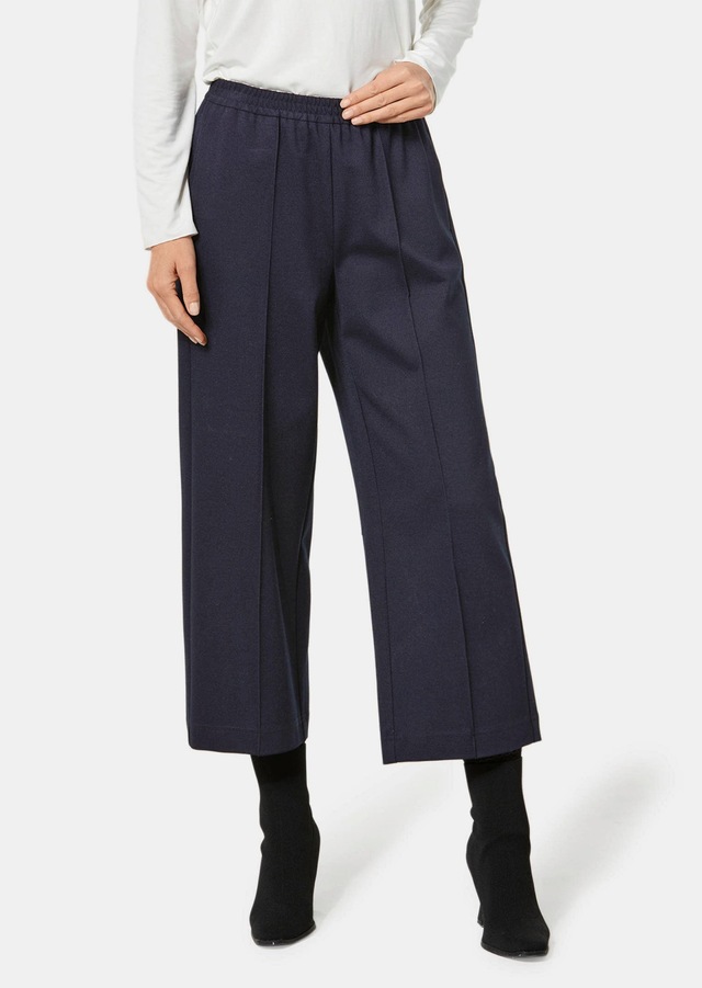 GOLDNER 7/8-Hose »Kurzgröße Verkürzte Jersey-Hose VERA mit Biesen« Ohne
