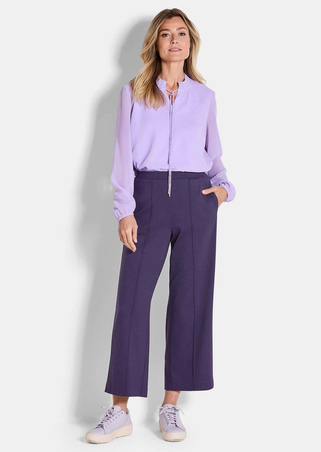 GOLDNER 7/8-Hose »Verkürzte Jersey-Hose VERA mit Biesen« Ohne