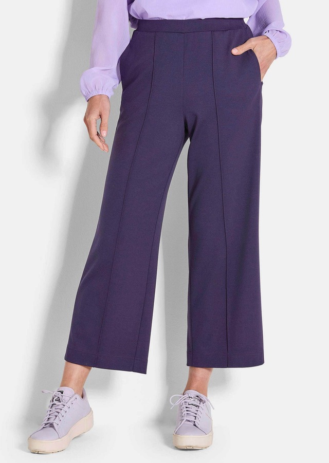 GOLDNER 7/8-Hose »Verkürzte Jersey-Hose VERA mit Biesen« Ohne