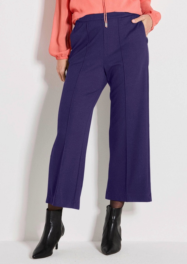 GOLDNER 7/8-Hose »Verkürzte Jersey-Hose VERA mit Biesen« Ohne