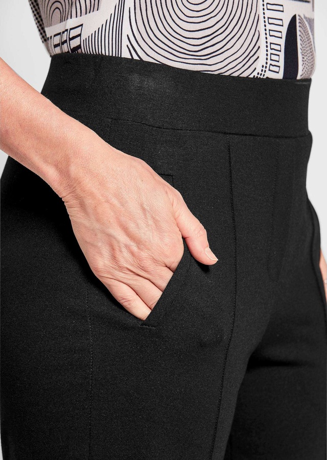 GOLDNER Schlupfhose »Blaue Jerseyhose CARLA aus Viskosemix« keine/nicht Relevant