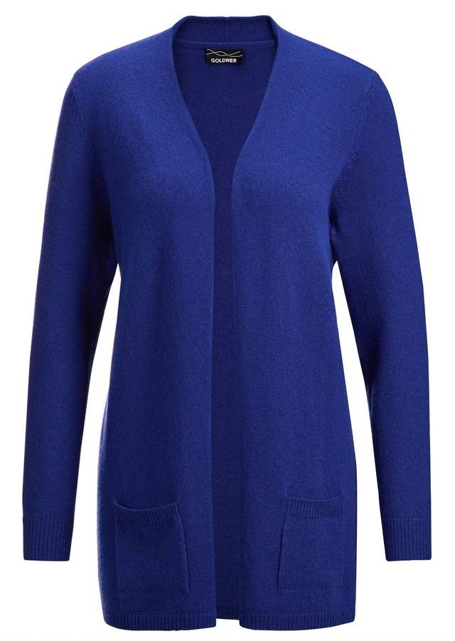 GOLDNER Strickjacke »Kurzgröße Langarm Feinstrick-Cardigan« Ohne