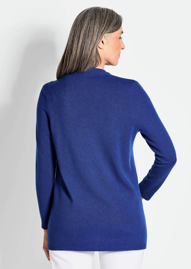 GOLDNER Strickjacke »Kurzgröße Langarm Feinstrick-Cardigan« Ohne