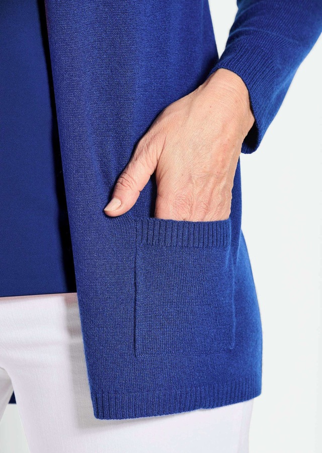 GOLDNER Strickjacke »Kurzgröße Langarm Feinstrick-Cardigan« Ohne