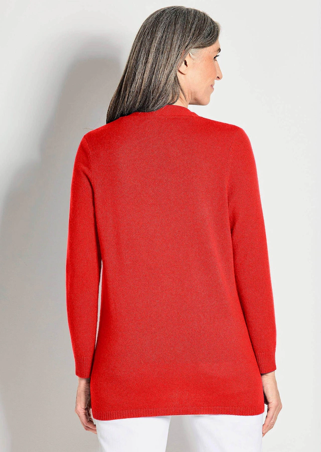 GOLDNER Strickjacke »Kurzgröße Langarm Feinstrick-Cardigan« Ohne